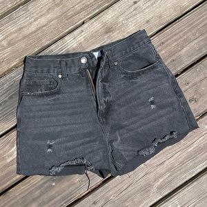 Forever 21 Black Denim Shorts